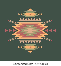 Vector colorful decorative ethnic pattern