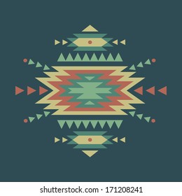 Vector colorful decorative ethnic pattern