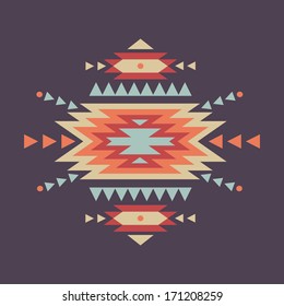 Vector colorful decorative ethnic pattern