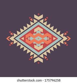 Vector colorful decorative ethnic pattern