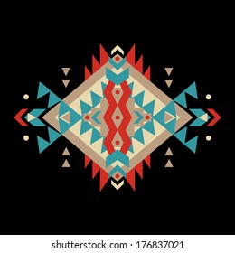 Vector colorful decorative ethnic pattern