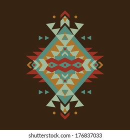 Tribal Colorful Geometric Design Element Vector Stock Vector (Royalty ...