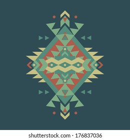 Vector colorful decorative ethnic pattern