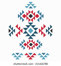 Vector colorful decorative ethnic pattern