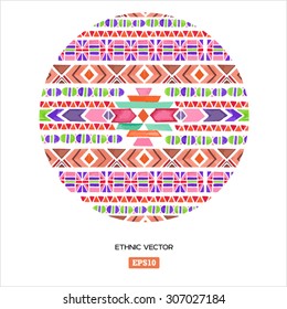 Vector colorful decorative ethnic pattern