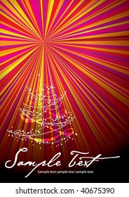 Vector Colorful design with burst