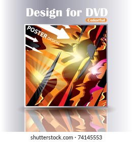 Vector Colorful Design For DVD