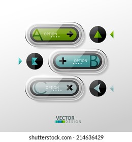 Vector colorful design elements. Template for infographic or web design.
