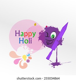 Vector colorful design for holi festival.