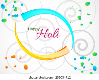Vector colorful design for holi festival.