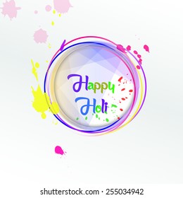Vector colorful design for holi festival.