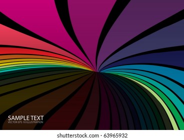 Vector  colorful design template - Design web layout in rainbow colors