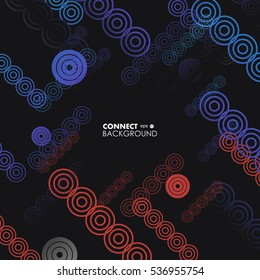 Vector colorful design for your idea. Dynamic circles.