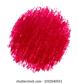 Vector colorful detailed backdrop with crayon scribble texture. Abstract stain isolated on white background. 