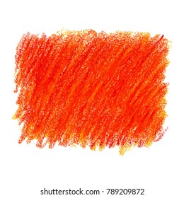 Vector colorful detailed backdrop with crayon scribble texture texture. Abstract stain isolated on white background. Design template for poster, card, banner, flyers, invitation, brochure, sale.