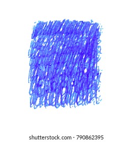 Vector colorful detailed backdrop with pen scribble texture texture. Abstract stain isolated on white background. Design template for poster, card, banner, flyers, invitation, brochure, sale.