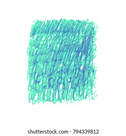 Vector colorful detailed backdrop with pen scribble texture texture. Abstract stain isolated on white background. Design template for poster, card, banner, flyers, invitation, brochure, sale.