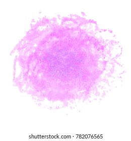 Vector colorful detailed backdrop with watercolor texture. Abstract stain isolated on white background. Design template for poster, card, banner, flyers, invitation, brochure, sale.