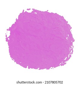 Vector colorful detailed round backdrop with crayon scribble texture. Abstract stain isolated on white background. Design template for poster, card, banner, flyers, invitation, brochure, sale.