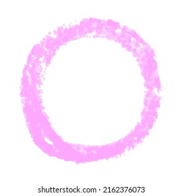 Vector colorful detailed round backdrop with crayon scribble texture. Abstract stain isolated on white background. Design template for poster, card, banner, flyers, invitation, brochure, sale