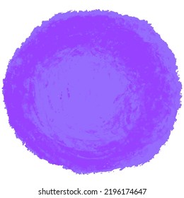 Vector colorful detailed round backdrop with crayon scribble texture. Abstract stain isolated on white background. Design template for poster, card, banner, flyers, invitation, brochure, sale.