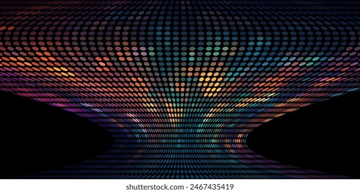 vector colorful dot, halftone, dots style