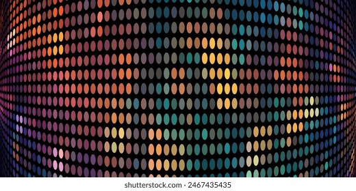 vector colorful dot, halftone, dots style