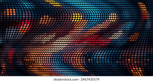 vector colorful dot, halftone, dots style