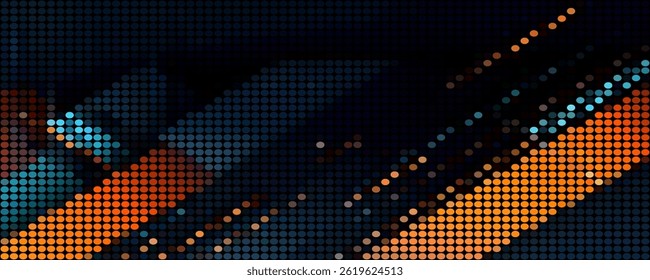 vector colorful dot, halftone, dots style