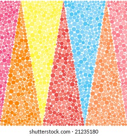 Vector colorful dotted background