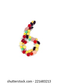 Vector colorful drug No.6.