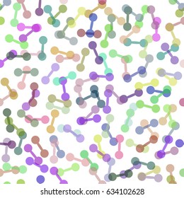 Vector Colorful Dumbbells Seamless Background. Sport Fitness Pattern