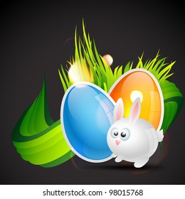 vector colorful easter art illustration