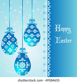Vector colorful Easter greeting card background