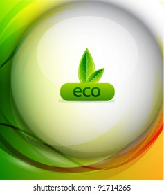Vector colorful eco background