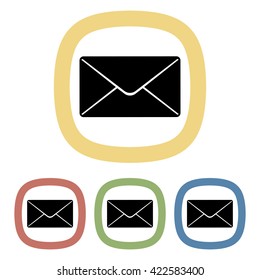 Vector colorful envelope icon