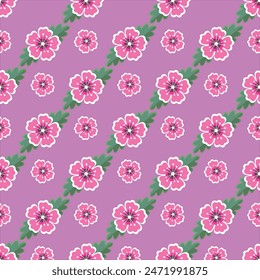 Vector colorful exotic floral pattern background