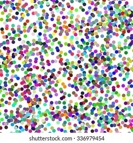 Vector Colorful Falling Confetti Isolated on White Background.