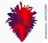 vector colorful feathers for carnival compositions, and other celebration days