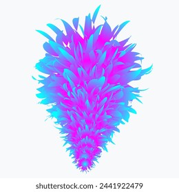 vector colorful feathers for carnival compositions, and other celebration days