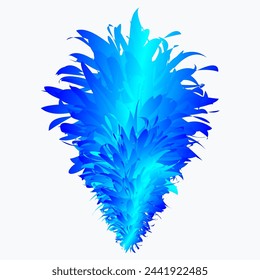vector colorful feathers for carnival compositions, and other celebration days