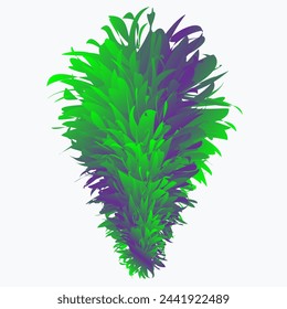 plumas de colores vectoriales para composiciones de carnaval y otros días de celebración