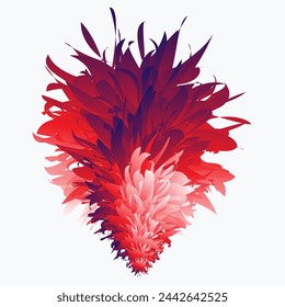 vector colorful feathers for carnival compositions, and other celebration days