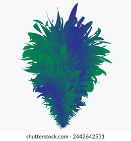 vector colorful feathers for carnival compositions, and other celebration days