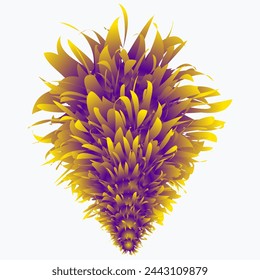 plumas de colores vectoriales para composiciones de carnaval y otros días de celebración
