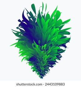 vector colorful feathers for carnival compositions, and other celebration days