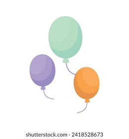 vector colorful festive balloons design.