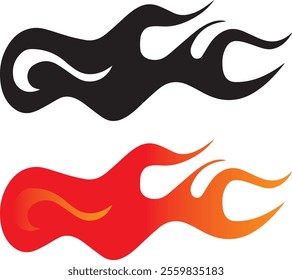 vector colorful flame, fire, fire illustration