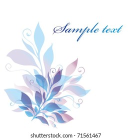 Vector colorful floral background