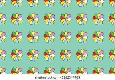 diseño de patrones sin costuras florales de color vectorial